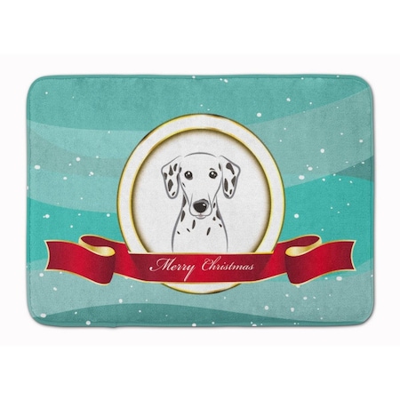 Carolines Treasures Dalmatian Merry Christmas Machine Washable Memory Foam Mat BB1520RUG
